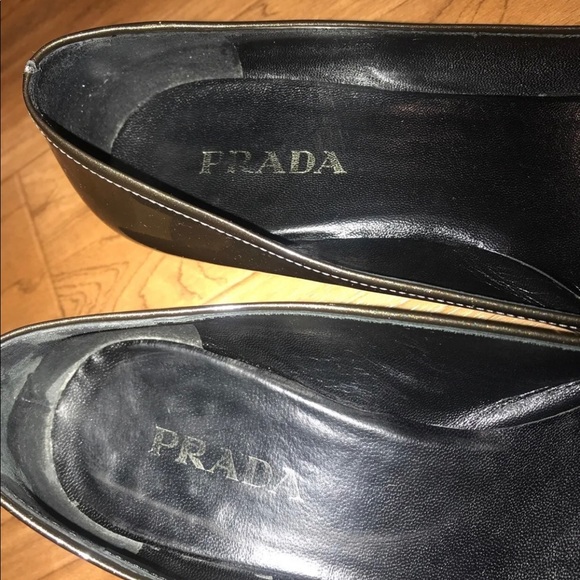 Prada Olive Green Kitten Heels - Picture 8 of 8